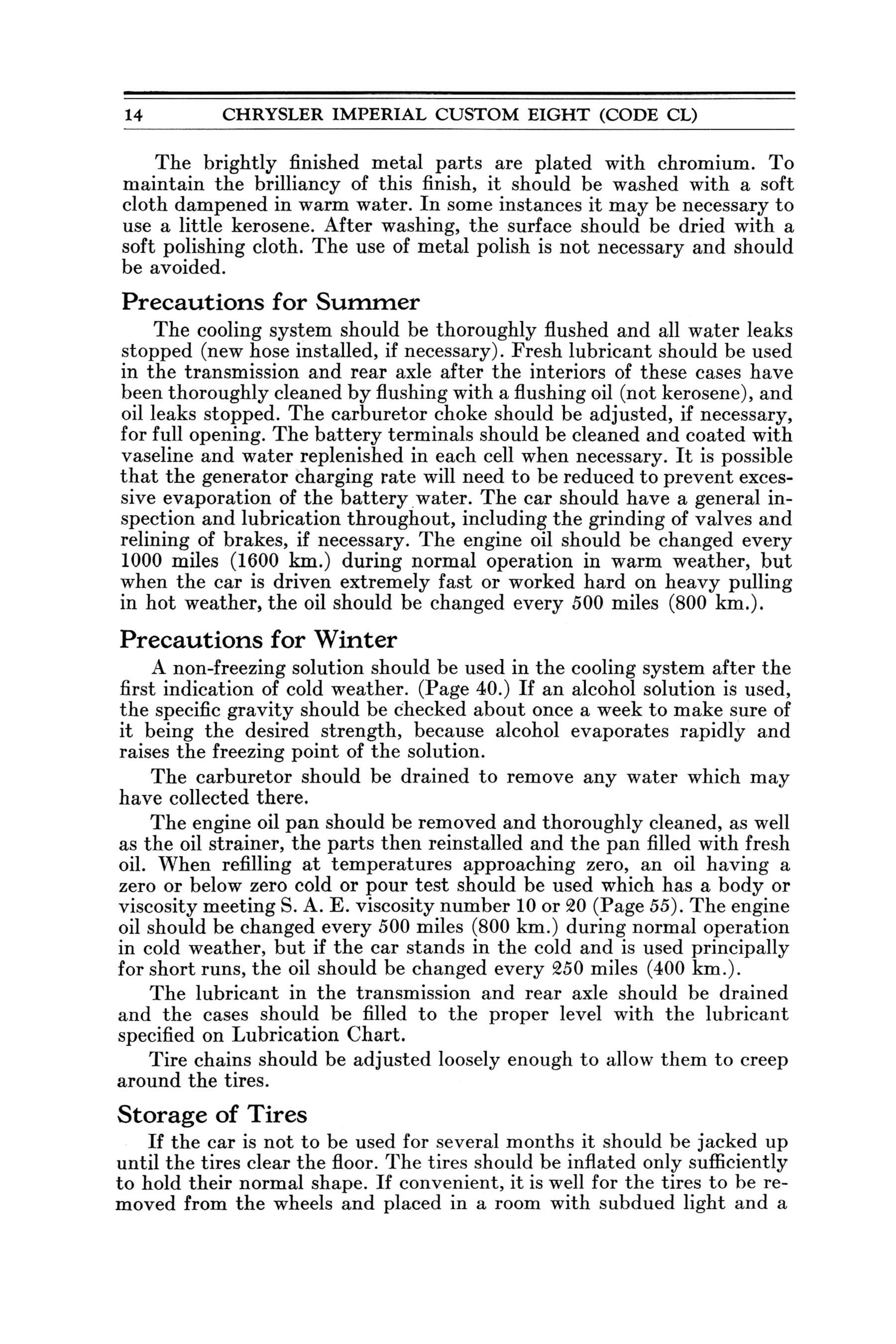 1932 Chrysler Imperial Instruction Book Page 75